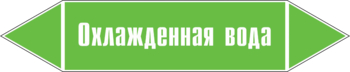 Маркировка трубопровода "охлажденная вода" (пленка, 507х105 мм) - Маркировка трубопроводов - Маркировки трубопроводов "ВОДА" - Магазин охраны труда и техники безопасности stroiplakat.ru